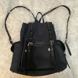 Navy blue nylon Michael Kors Backpack